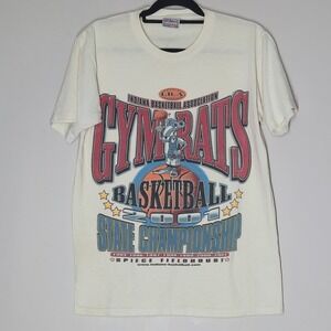Vintage Indiana Basketball Gym Rats T Shirt State Championship 2001 Size M
